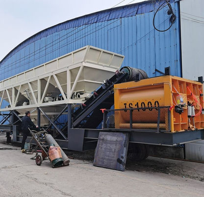 JS1500 XDEM 콘크리트 팩 믹서 공장 1200kg 2x30KW