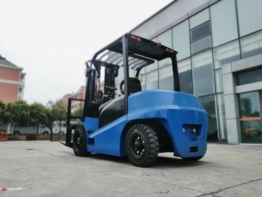 환경 친화적 XDEM 포크리프트 5000kg 부하 용량 전기 배터리 전력 측면 변속기와 옵션 듀플렉스 마스트