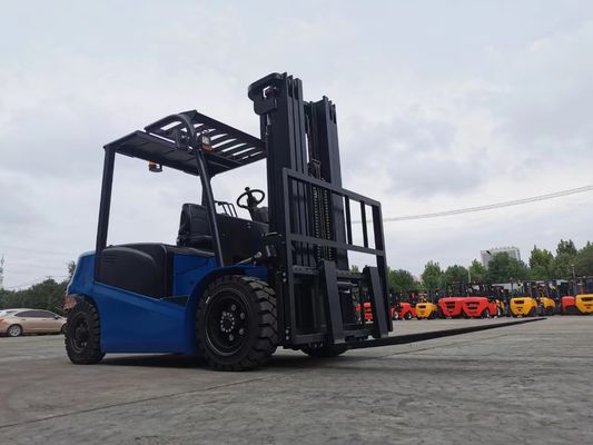 환경 친화적 XDEM 포크리프트 5000kg 부하 용량 전기 배터리 전력 측면 변속기와 옵션 듀플렉스 마스트