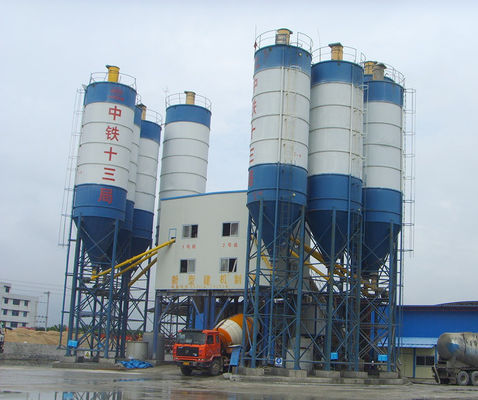 높은 출력 HZS60 60M3H 110kw 콘크리트 배치 플랜트 상업 중앙 콘크리트 플랜트 믹서