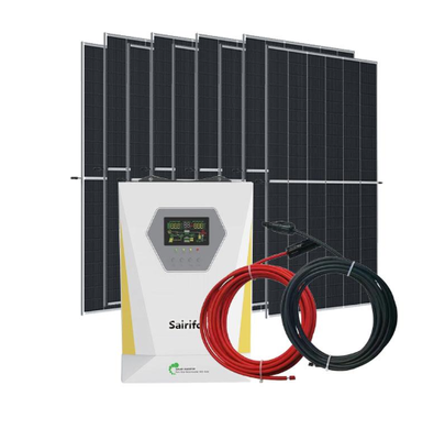 진료 프레임 완전 태양광 발전 시스템 300W-20KW 고 효율성 15%-22% 가정 및 농장 에너지 공급을위한 오프 그리드 태양광 장비