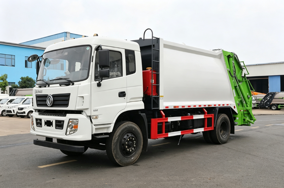 12m3 쓰레기 압축기 트럭, 190HP 소모 압축기 차량