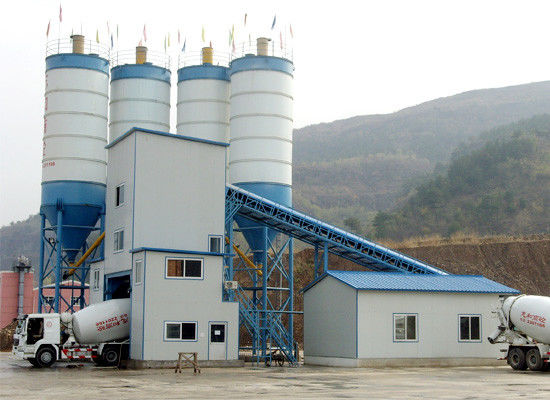 HZS120 200kW 모바일 콘크리트 계량 장치, 120m3/H 콘크리트 혼합 공장